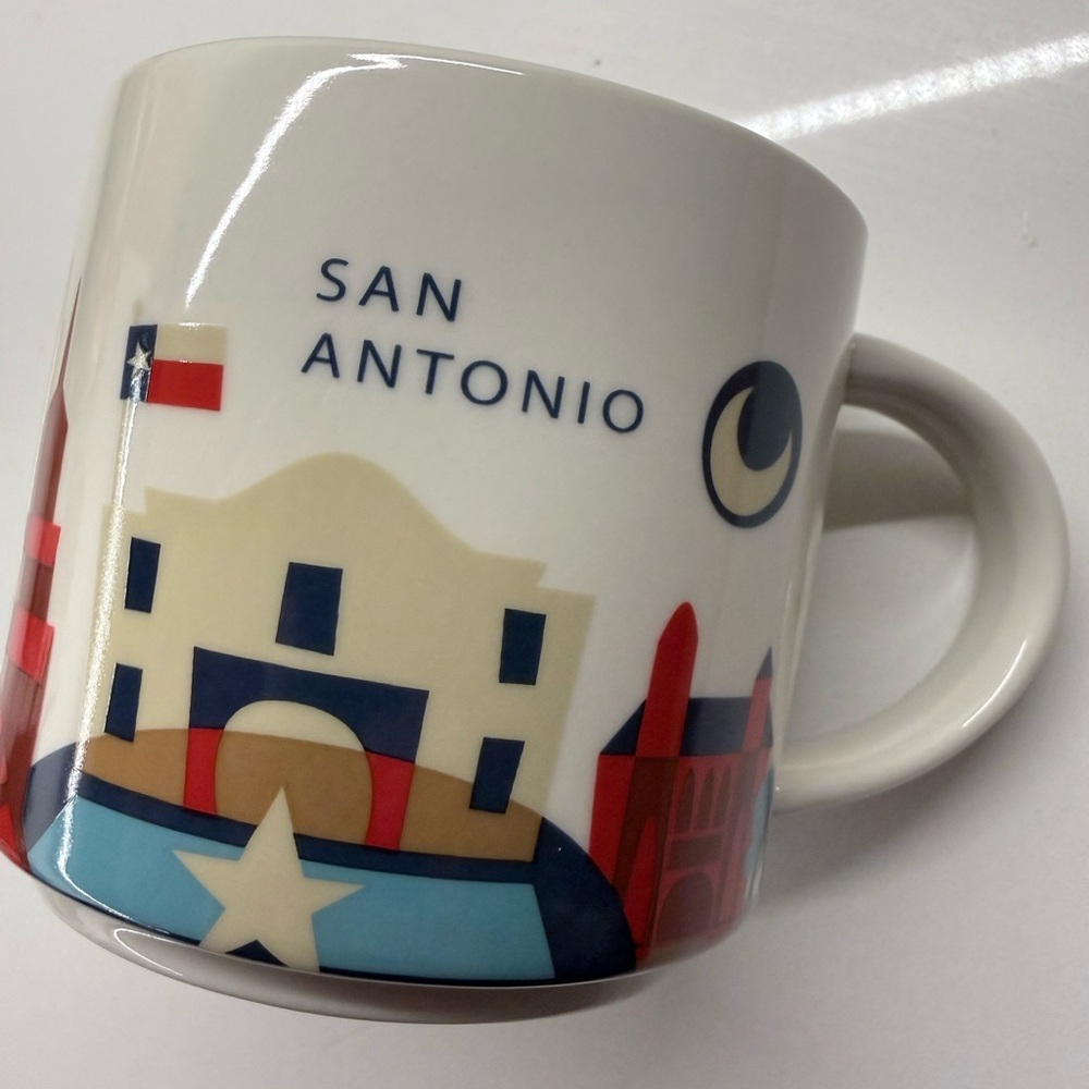 Starbucks San Antonio Mug - Cream and Red